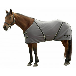 PAARDEN FLEECEDEKEN RUGBE -ANTRACIET/ZWART 125/175 CM PAARDEN FLEECEDEKEN RUGBE -ANTRACIET/ZWART 125/175 CM