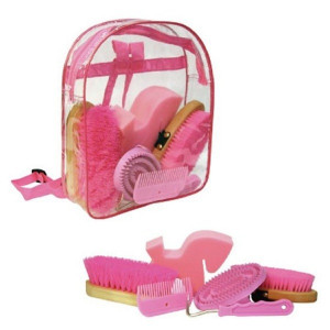 POETSRUGZAK MET INHOUD, ROZE POETSRUGZAK MET INHOUD, ROZE