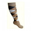 SOK STAPP HORSE RUIT, BRUIN/BEIGE 31-34