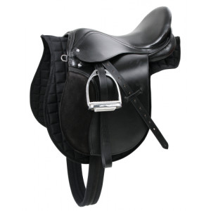ZADELSTARTSET HAFLINGER 17,5", ZWART ZADELSTARTSET HAFLINGER 17,5", ZWART