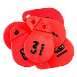 HALSPLAATJE ROOD NO.8 HALSPLAATJE ROOD NO.8