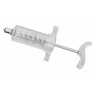 INJECTIESPUIT NYLON 30ML SCHROEFDRAAD INJECTIESPUIT NYLON 30ML SCHROEFDRAAD