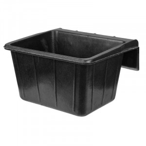 Rubber ophangvoerbak, zwart, 25L Rubber ophangvoerbak, zwart, 25L
