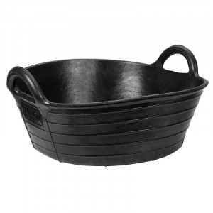 RUBBER VOERBAK, ZWART 20L RUBBER VOERBAK, ZWART 20L