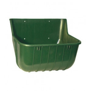 VOERBAK KUNSTSTOF BREED, GROEN 15L VOERBAK KUNSTSTOF BREED, GROEN 15L