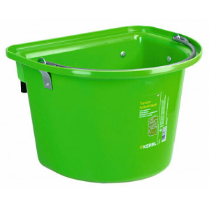 VOEREMMER MET OPHANGHAKEN EN HENGSEL, FEL-GROEN 12L VOEREMMER MET OPHANGHAKEN EN HENGSEL, FEL-GROEN 12L