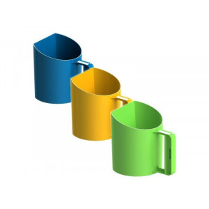 MEELSCHEP-/ VOERSCHEP 1KG (BEKERMODEL) - GROEN MEELSCHEP-/ VOERSCHEP 1KG (BEKERMODEL) - GROEN