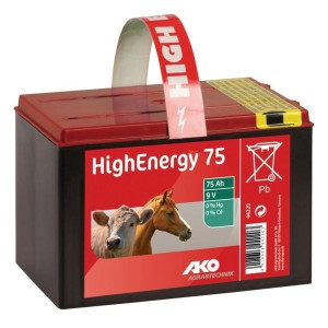 AKO HIGH ENERGY SALINE DROGE BATTERIJ 9 V, 75 AH AKO HIGH ENERGY SALINE DROGE BATTERIJ 9 V, 75 AH