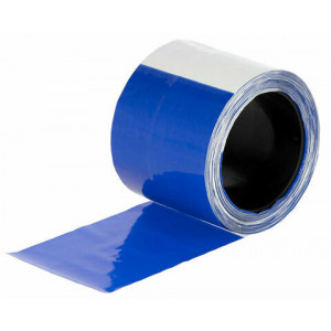 AKO AFRASTERINGBAND BLAUW/WIT, GEBLOKT 80MM 100 M ROL AKO AFRASTERINGBAND BLAUW/WIT, GEBLOKT 80MM 100 M ROL