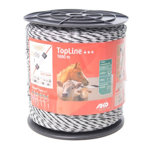 AKO TOPLINE SCHRIKDRAAD WIT/ZWART 6X0.25 TRICOND, 1000M AKO TOPLINE SCHRIKDRAAD WIT/ZWART 6X0.25 TRICOND, 1000M