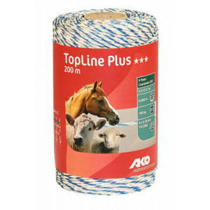 AKO TOPLINE PLUS SCHRIKDRAAD WIT/BLAUW 3X0.30 TRICOND, 200M AKO TOPLINE PLUS SCHRIKDRAAD WIT/BLAUW 3X0.30 TRICOND, 200M