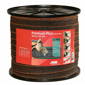AKO PREMIUM PLUS SCHRIKLINT BRUIN/ORANJE 4CM-200M AKO PREMIUM PLUS SCHRIKLINT BRUIN/ORANJE 4CM-200M