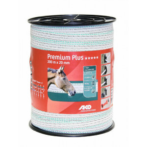 AKO PREMIUM PLUS SCHRIKLINT WIT/GROEN 2CM-200M AKO PREMIUM PLUS SCHRIKLINT WIT/GROEN 2CM-200M