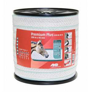 AKO PREMIUM PLUS SCHRIKLINT WIT/GROEN 4CM-200M AKO PREMIUM PLUS SCHRIKLINT WIT/GROEN 4CM-200M