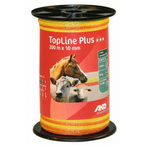 AKO TOPLINE PLUS SCHRIKLINT GEEL/ORANJE 1CM-200M AKO TOPLINE PLUS SCHRIKLINT GEEL/ORANJE 1CM-200M