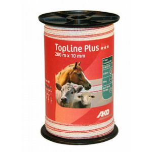 AKO TOPLINE PLUS SCHRIKLINT WIT/ROOD 1CM-200M AKO TOPLINE PLUS SCHRIKLINT WIT/ROOD 1CM-200M