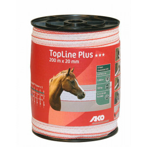 AKO TOPLINE PLUS SCHRIKLINT WIT/ROOD 2CM-200M AKO TOPLINE PLUS SCHRIKLINT WIT/ROOD 2CM-200M
