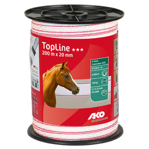 AKO TOPLINE SCHRIKLINT WIT/PINK 2CM-200M AKO TOPLINE SCHRIKLINT WIT/PINK 2CM-200M