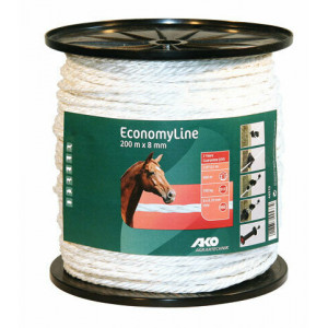 AKO ECONOMYLINE SCHRIKKOORD WIT 8MM-200M AKO ECONOMYLINE SCHRIKKOORD WIT 8MM-200M
