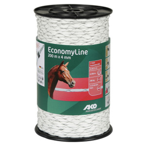 AKO ECONOMYLINE SCHRIKKOORD WIT -KRUISGEWIKKELD- 4MM-200M AKO ECONOMYLINE SCHRIKKOORD WIT -KRUISGEWIKKELD- 4MM-200M