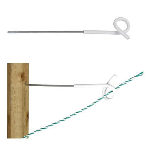 AKO AFSTANDISOLATOR 40CM KRULSTAART -WIT- (ZAKJE 5 ST) AKO AFSTANDISOLATOR 40CM KRULSTAART -WIT- (ZAKJE 5 ST)