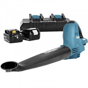 Makita 2x18v Bladblazer DUB361PT2 met 2 x accu en lader Makita 2x18v Bladblazer DUB361PT2 met 2 x accu en lader