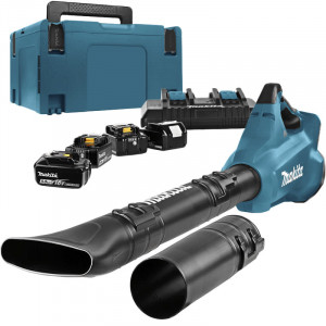 Makita 2x18V Accu Bladblazer DUB362PT4 met 4 x accu en lader Makita 2x18V Accu Bladblazer DUB362PT4 met 4 x accu en lader