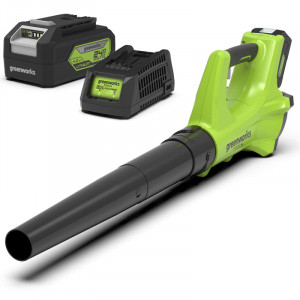 Greenworks 24 Volt Accu Bladblazer met 4.0 Ah accu en lader Greenworks 24 Volt Accu Bladblazer met 4.0 Ah accu en lader